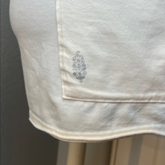 FP Movement by Free People Hot Shot T-Shirt Romper V-Neck Bleached Clay XS NEW - Picture 11 of 11